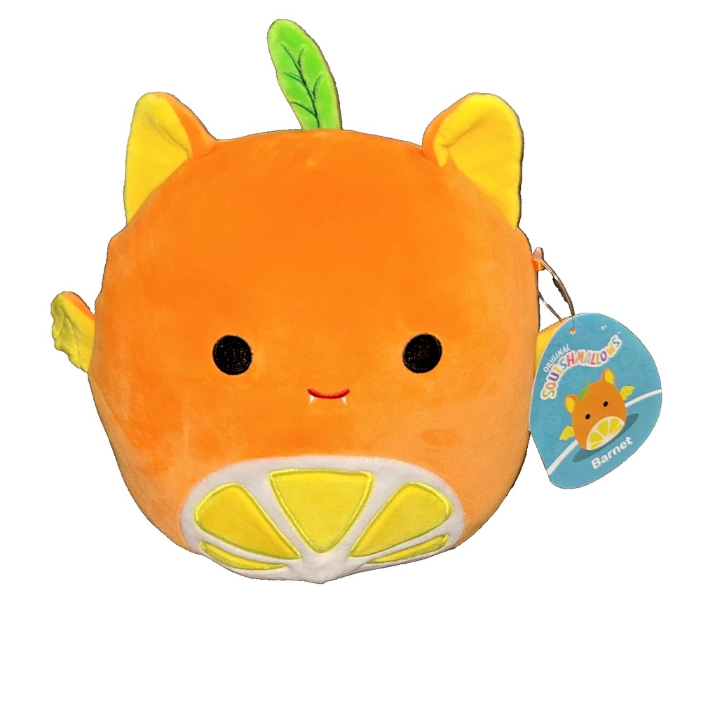 Squishmallows‎ Barnet Tangerine Fruit Bat 2023 Blacklight Squad 8 Squishmallow